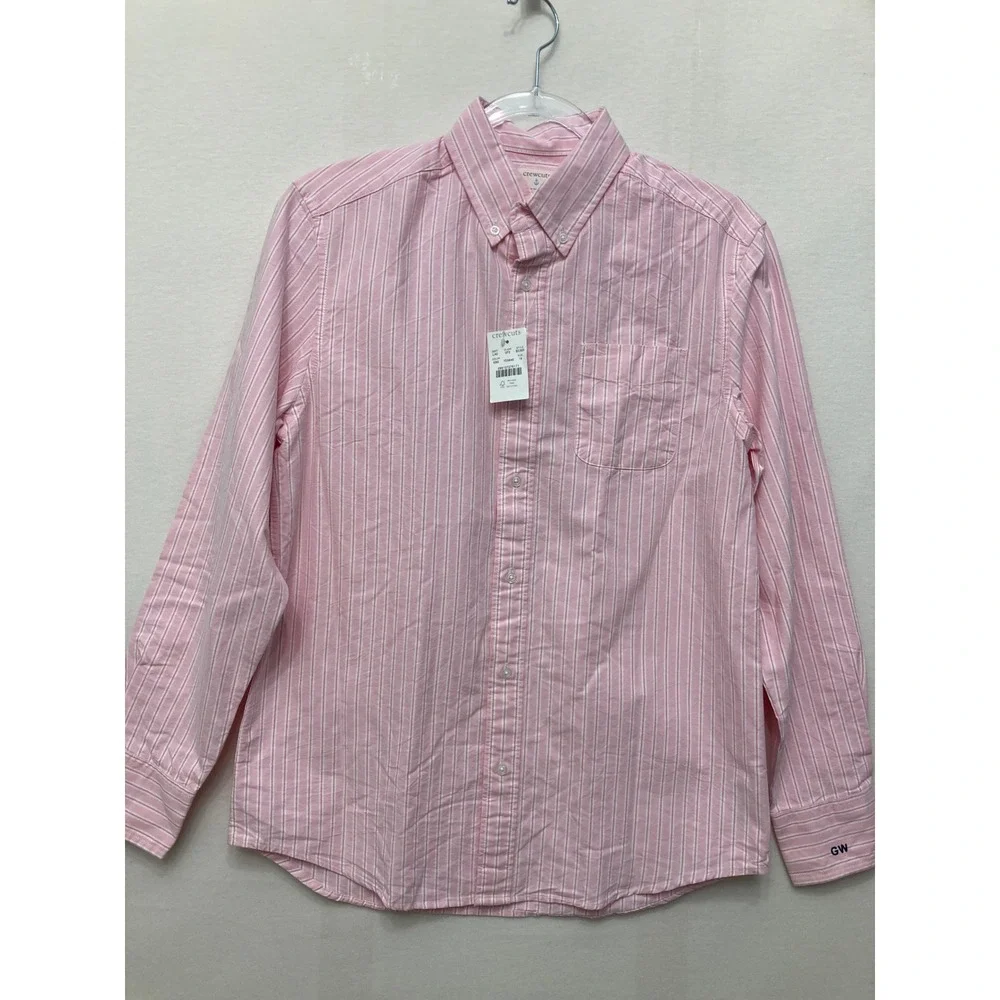 New Crewcuts Boys Button Down Shirt size 16 Striped Long Sleeve Cotton Preppy
